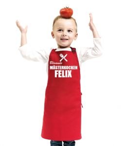 barnförkläde med namn