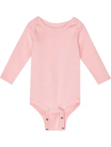 Rosa body med långa ärmar